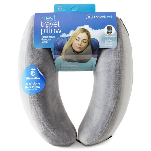 Title: TRAVELREST Nest Neck Pillow Review — Compact Comfort for Long Flights
