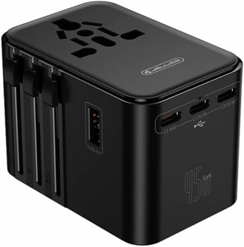 JELLICO S45 Universal Travel Adapter with Fast Charging